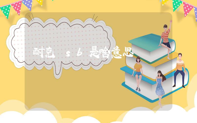 耐克 sb是啥意思插图